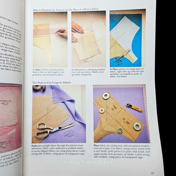 Vtg Sewing Lingerie Singer Reference Library Book 1991 Retro Fashion Patterns - Picture 5 of 11